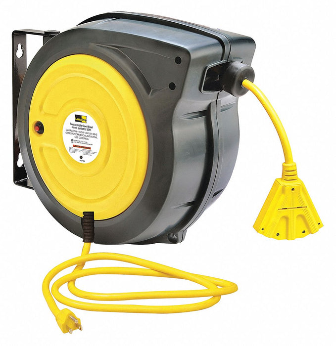 Cord Reel 50ft 14 AWG Connector 125VAC