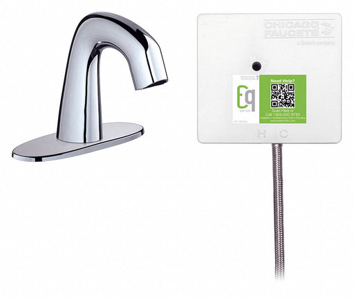 Mid Arc Chrome Chicago Faucets EQ Curved