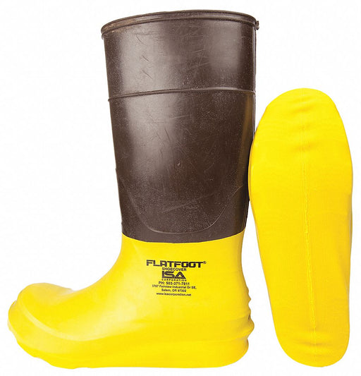 Overshoe Yellow L Rubber 20 mil PR