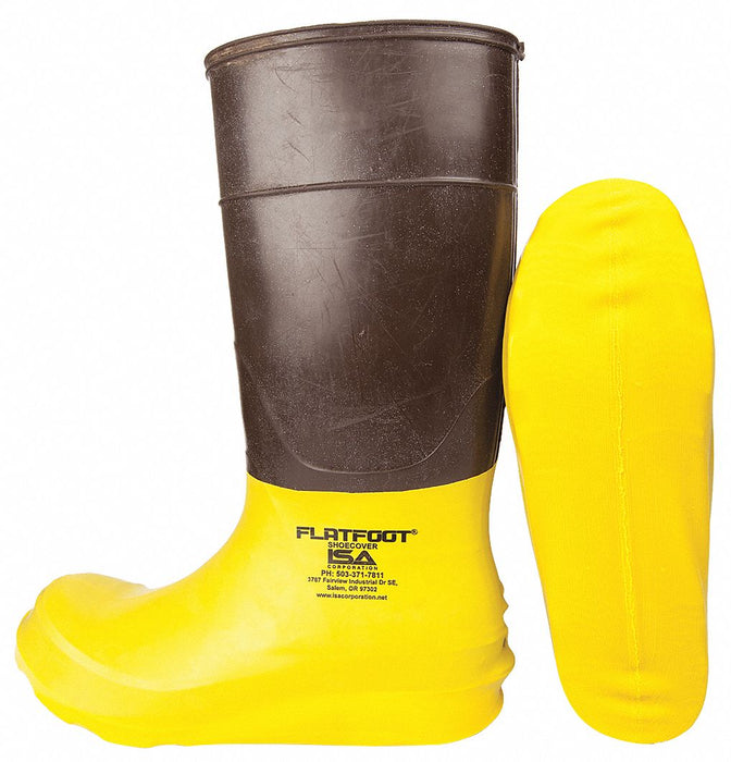 Overshoe Yellow XL Rubber 20 mil PR