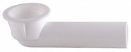 PVC Waste and Overflow Shoe White