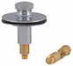 Push and Pull Drain Stopper Silver