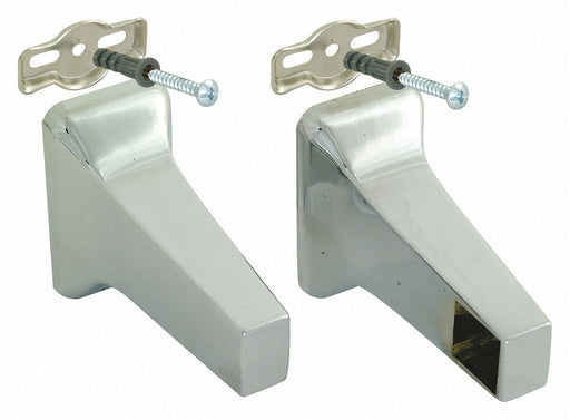 Towel Bar Brackets Zinc 1 3/8 in H PR