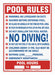 Safety Sign 28 in x 20 in Polyethylene
