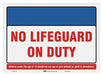 Safety Sign 20 in x 28 in Polyethylene