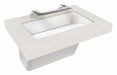 Bathroom Sink 34 x26 x27 Silver Mist