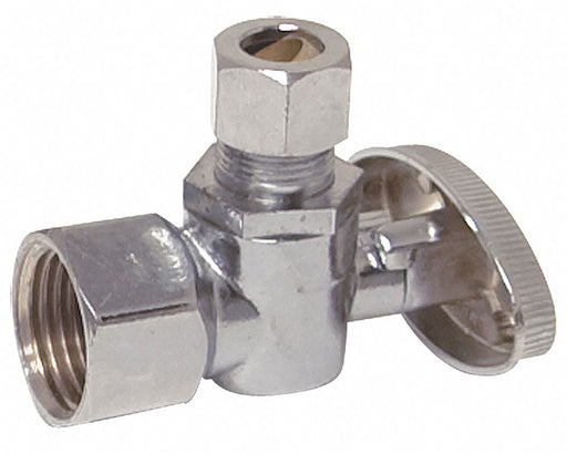 Water Supply Stop Brass 1/4-Turn 1/2 