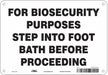 Biohazard Sign 7 in x 10 in Aluminum