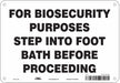 Safety Sign 7 inx10 in Polyethylene