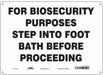 Safety Sign 10 inx14 in Polyethylene