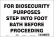 Safety Sign 7 inx10 in Vinyl