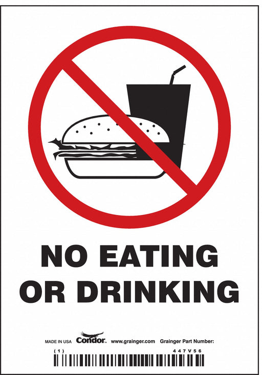 Safety Sign 5 in x 3 1/2 in Vinyl PK25