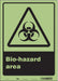 Safety Sign 14 inx10 in Glow Vinyl