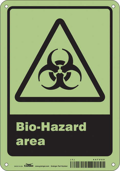 Safety Sign 10 inx7 in Polyethylene