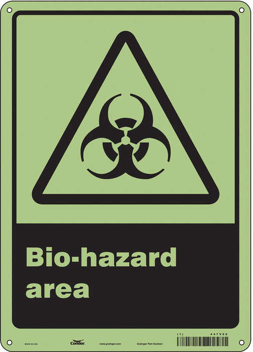 Safety Sign 14 inx10 in Polyethylene
