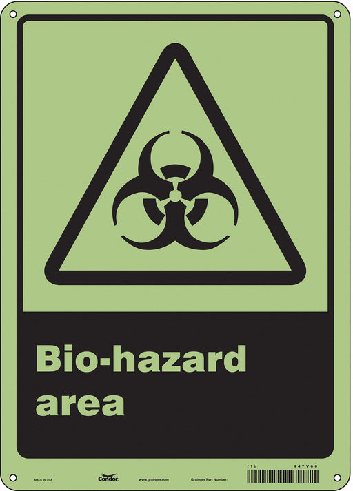 Safety Sign 14 inx10 in Polyethylene