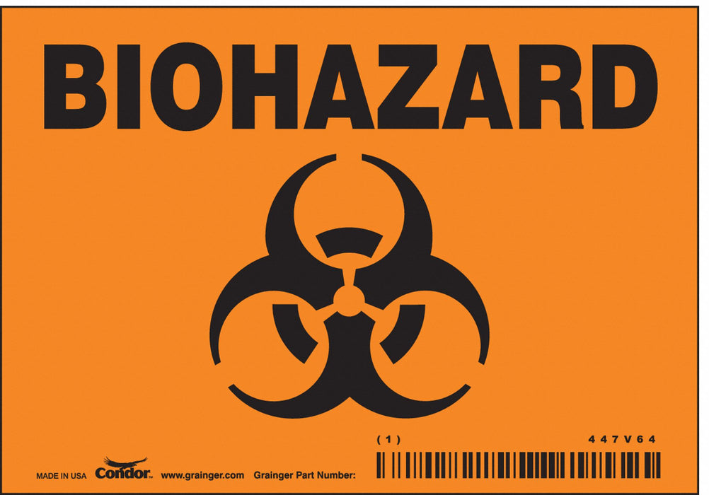 Safety Sign 3 1/2 inx5 in Vinyl PK5