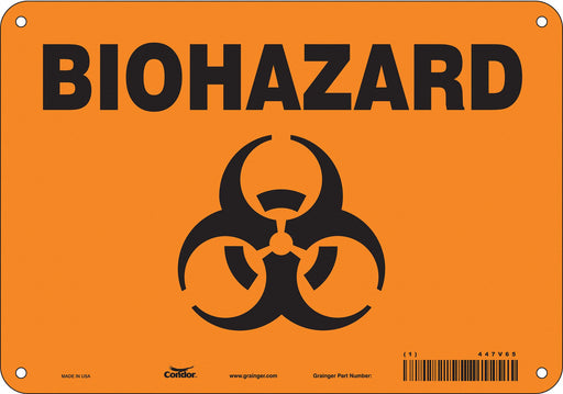 Safety Sign 7 inx10 in Polyethylene