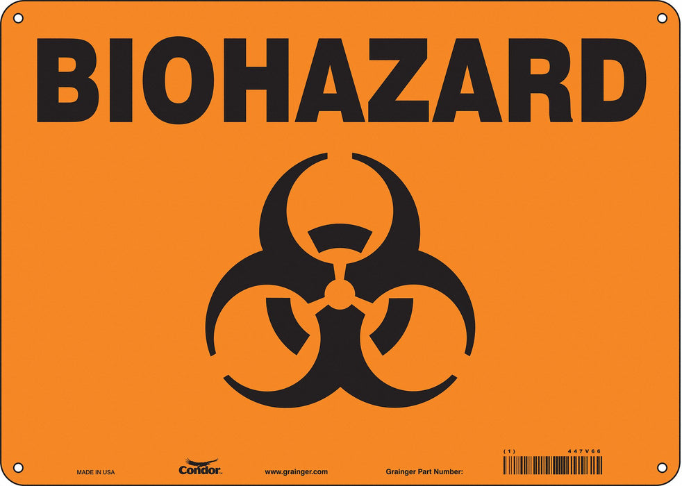 Safety Sign 10 inx14 in Polyethylene