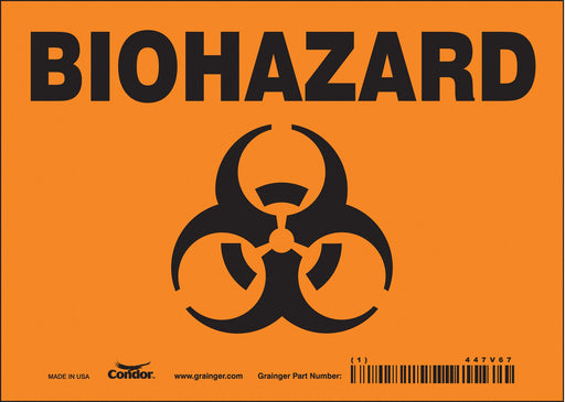 Safety Sign 5 inx7 in Vinyl