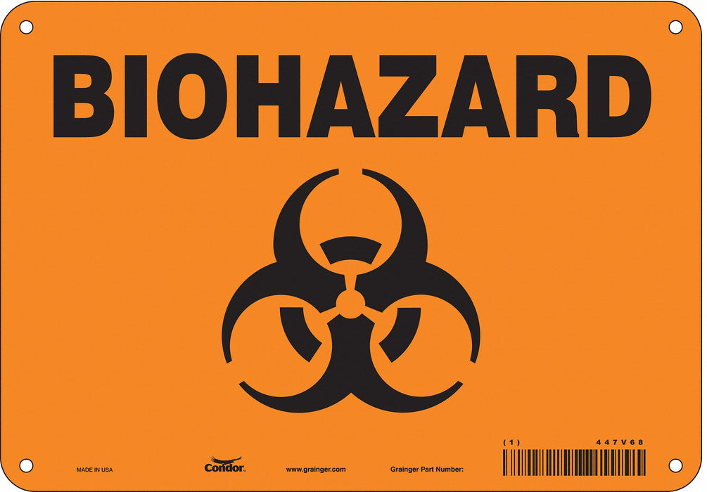 Safety Sign 7 inx10 in Vinyl