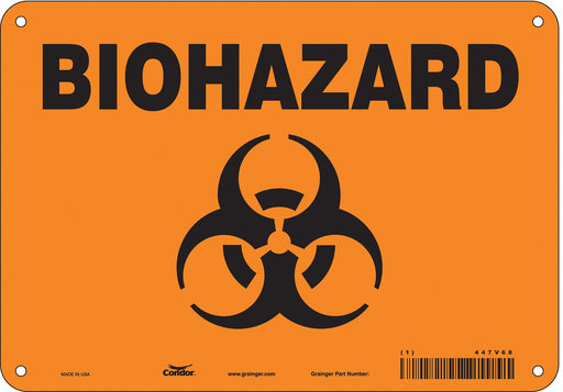 Safety Sign 7 inx10 in Vinyl