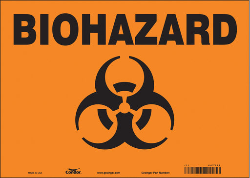 Safety Sign 10 inx14 in Vinyl