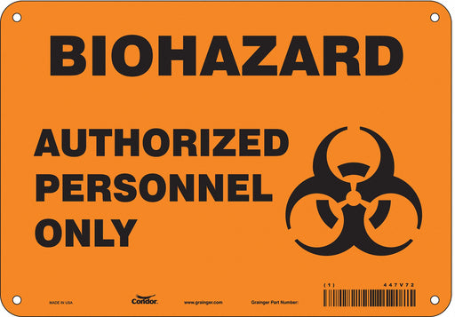 Safety Sign 7 inx10 in Polyethylene