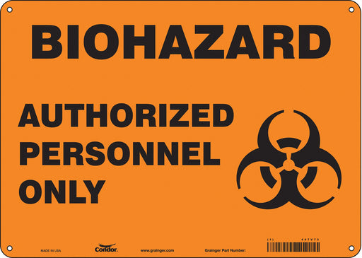 Safety Sign 10 inx14 in Polyethylene