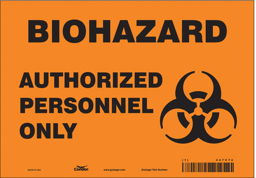 Safety Sign 7 inx10 in Vinyl