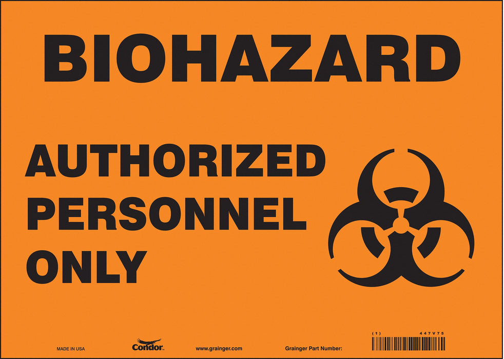 Safety Sign 10 inx14 in Vinyl
