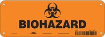 Safety Sign 3.5x10in Polyethylene