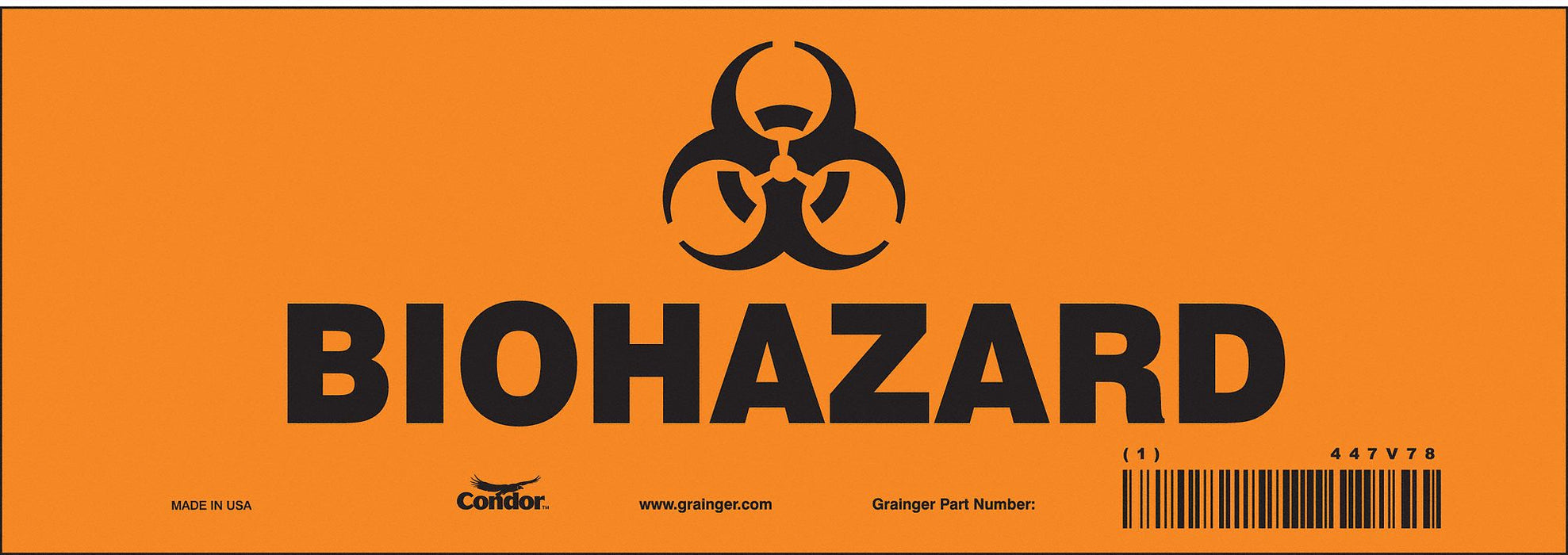 Safety Sign 3 1/2 in x 10 in Vinyl