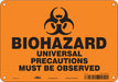 Safety Sign 7 inx10 in Polyethylene