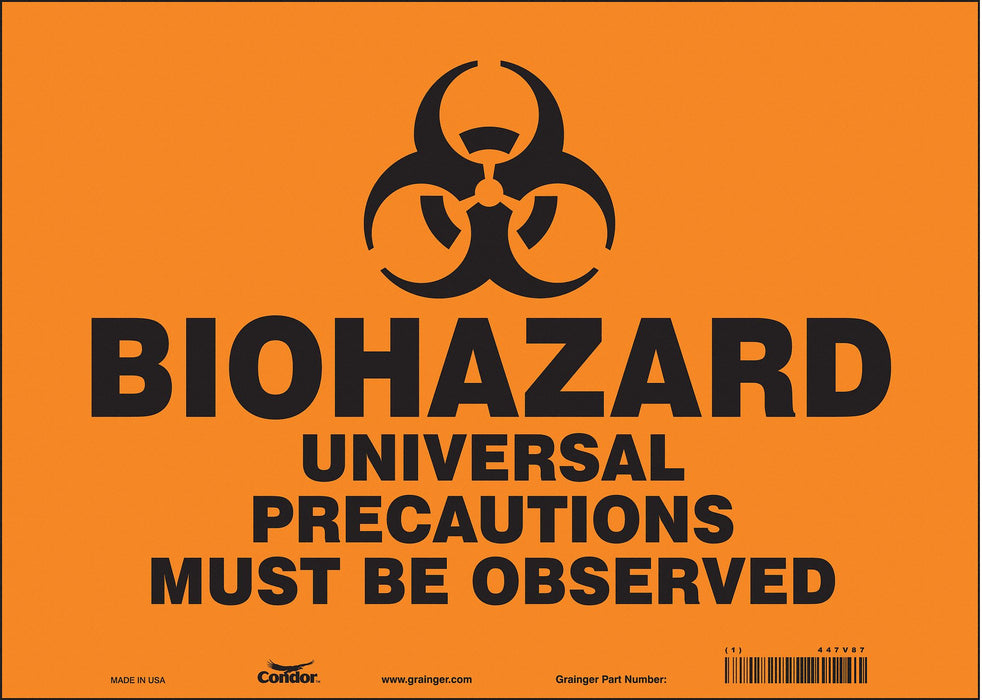 Safety Sign 10 inx14 in Vinyl