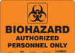 Safety Sign 10 inx14 in Polyethylene