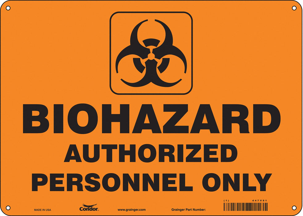 Safety Sign 10 inx14 in Polyethylene