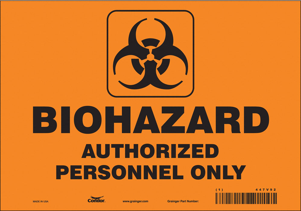 Safety Sign 7 inx10 in Vinyl