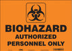 Safety Sign 10 inx14 in Vinyl