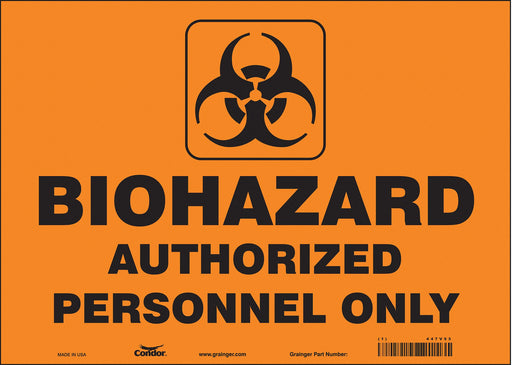 Safety Sign 10 inx14 in Vinyl