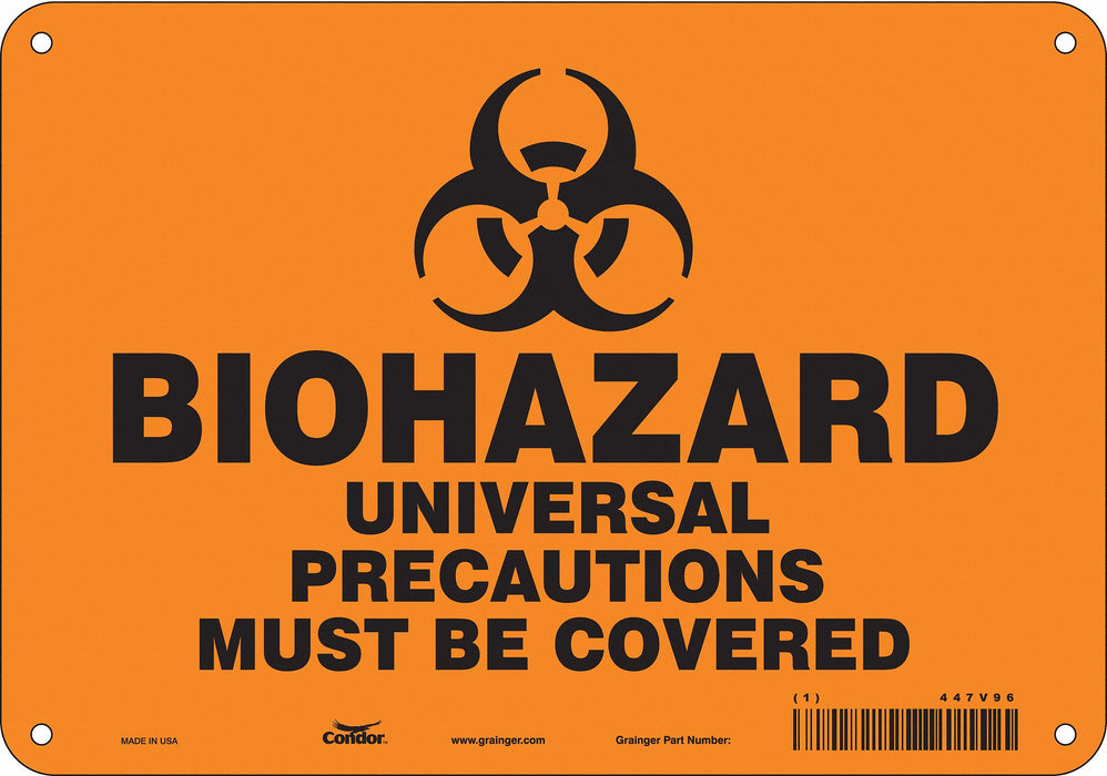 Safety Sign 7 inx10 in Polyethylene
