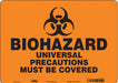 Safety Sign 10 inx14 in Polyethylene