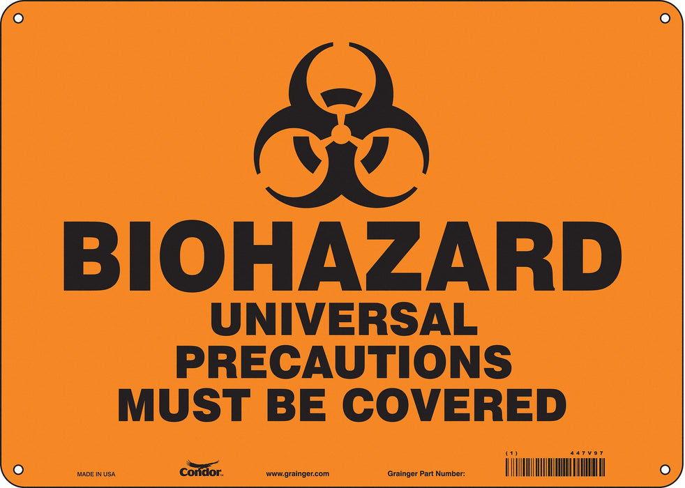 Safety Sign 10 inx14 in Polyethylene