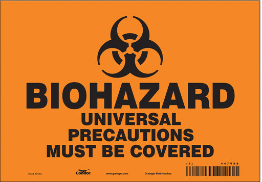 Safety Sign 7 inx10 in Vinyl