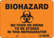 Safety Sign 7 inx10 in Polyethylene