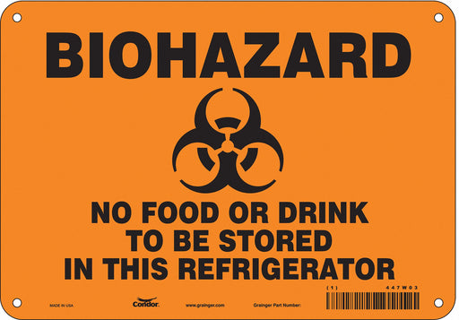 Safety Sign 7 inx10 in Polyethylene