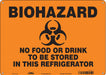 Safety Sign 10 in x 14 in Polyethylene