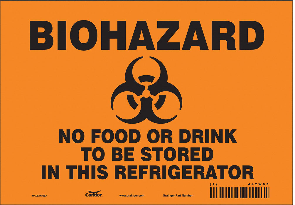 Safety Sign 7 inx10 in Vinyl