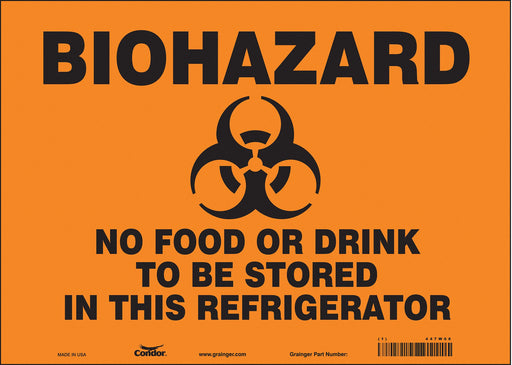 Safety Sign 10 inx14 in Vinyl