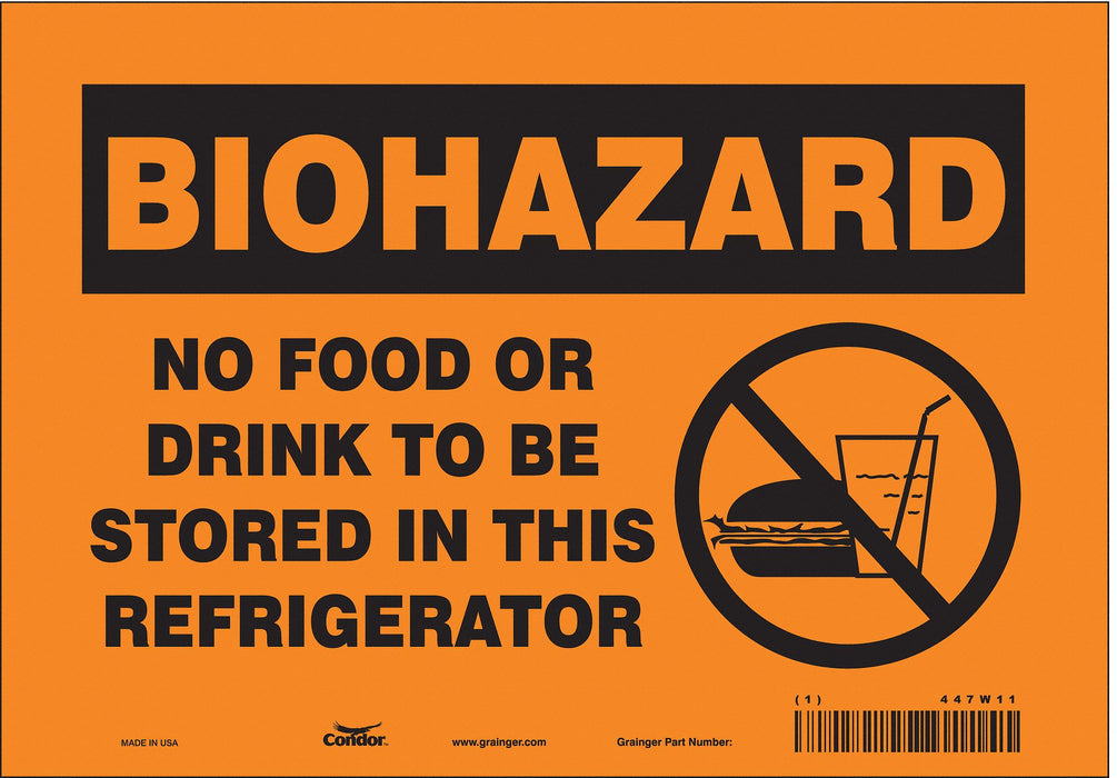 Safety Sign 7 inx10 in Vinyl